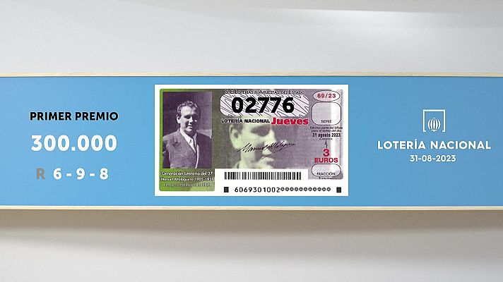 SELAE - Sorteo de la Lotería Nacional del 31/08/2023