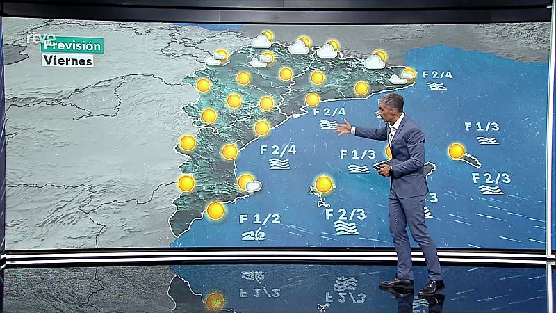 Nubosidad de evolución en el interior de Levante y del sureste peninsular, con posibilidad de algún chubasco o tormenta en general débil - ver ahora