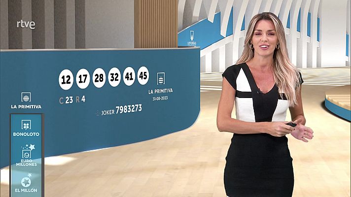 Loterías - Sorteo de la Lotería Nacional, Bonoloto, Primitiva y Jóker del 31/08/2023