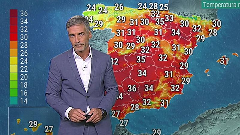 El tiempo: Chubascos en Navarra y norte de Aragón, y suben las mínimas - Ver ahora