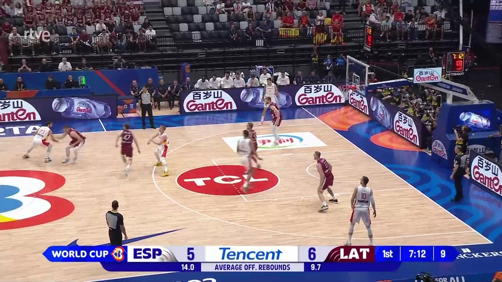 Resumen España - Letonia. Partido de la 2ª fase del Mundial de baloncesto.