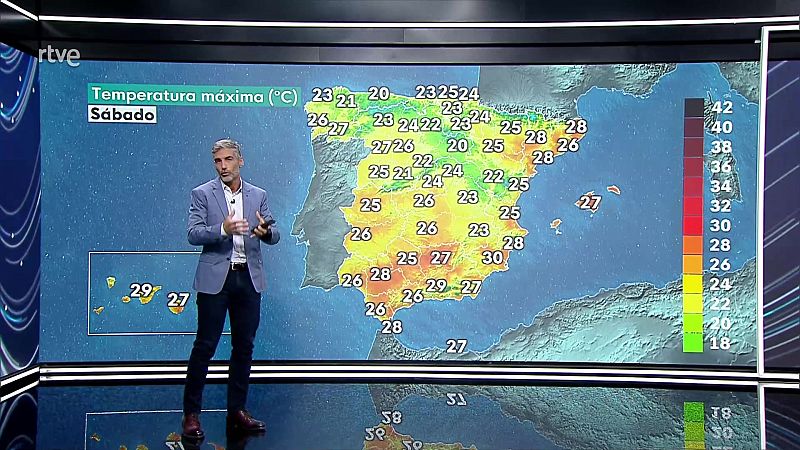 Chubascos en Navarra, norte de Aragón, menos probables en el sur de la Ibérica, bajo Ebro y sistema Central al final del día - ver ahora