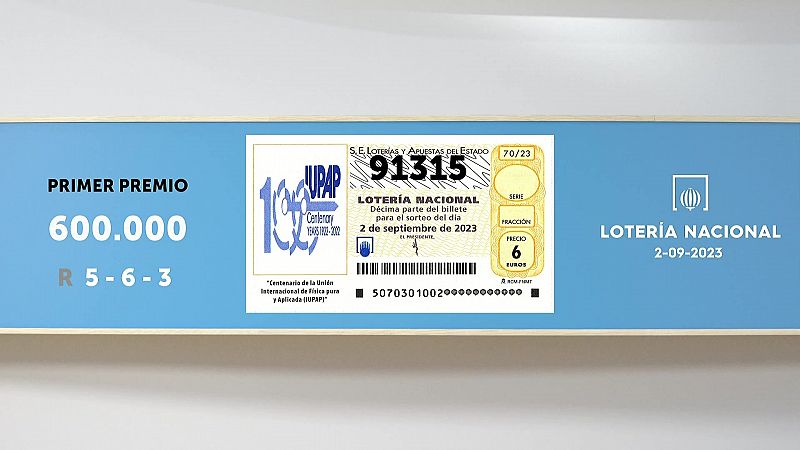 Sorteo de la Lotería Nacional del 02/09/2023 - Ver ahora