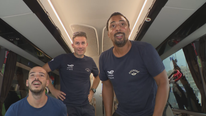 Vuelta ciclista a España - Así celebró el TotalEnergies la victoria de Geoffrey Soupe