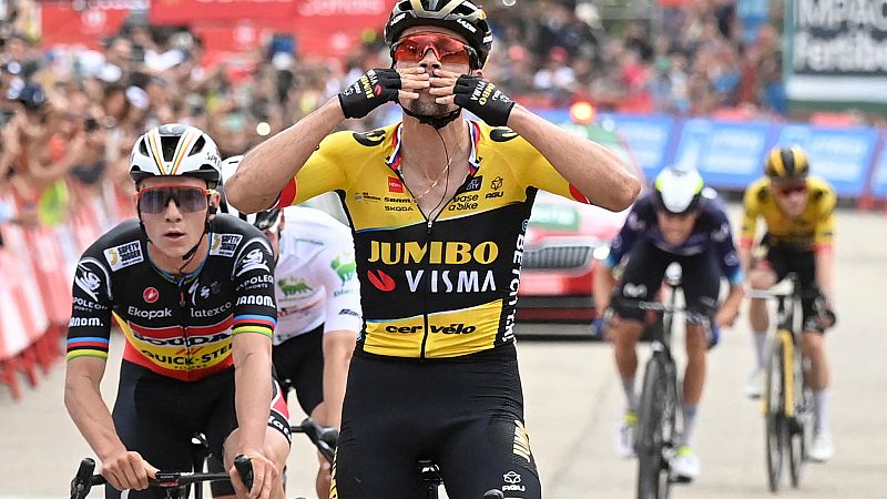 La Vuelta 2023 | Roglic gana a Evenepoel y Ayuso en el Xorret de Catí -- Ver ahora