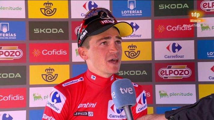 Kuss: "Es muy especial vestir el maillot rojo de la Vuelta"