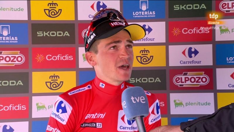 Sepp Kuss: "Antes de la Vuelta no esperaba vestir el maillot rojo. Es muy especial" -- Ver ahora