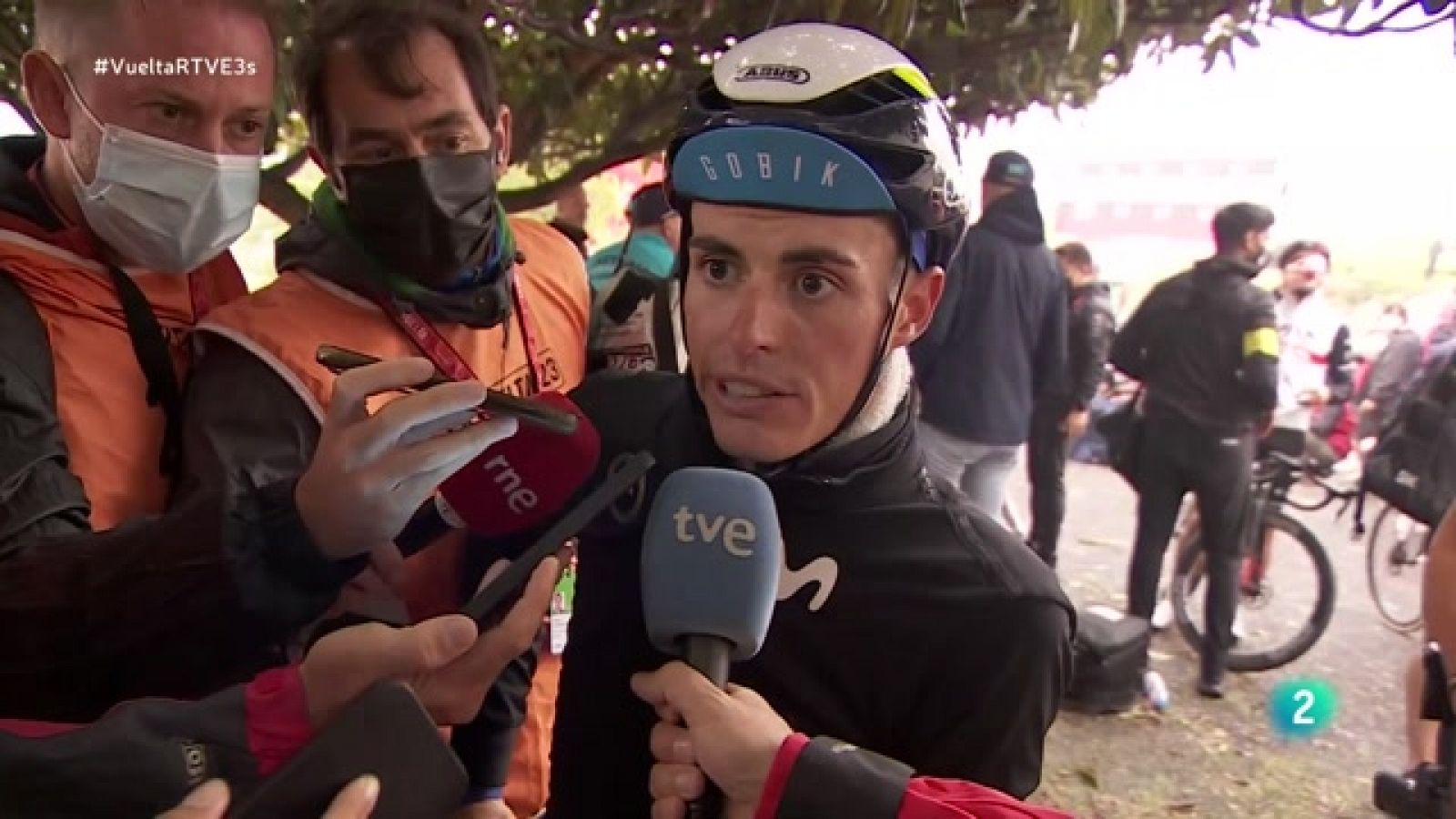 La Vuelta | Enric Mas se corta al hablar del dominio del Jumbo