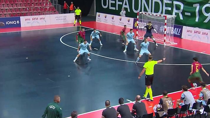 Fútbol Sala - Campeonato de Europa Sub-19. 1ª fase: España - Portugal