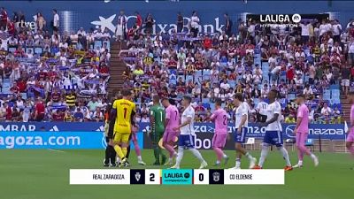 Zaragoza - Eldense: resumen del partido de la 4� jornada | Segunda