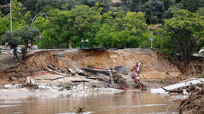 Telediario 1 - La DANA deja dos personas desaparecidas en Madrid