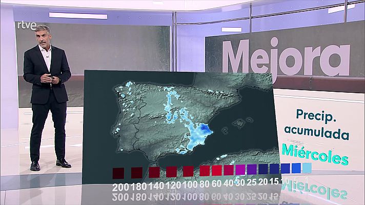 Precipitaciones localmente fuertes o persistentes, sobre todo de madrugada, en zonas del centro, Andalucía y extremo noroeste peninsular                