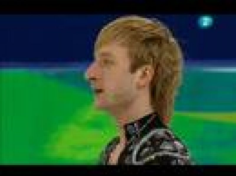 Actuación del genio Plushenko que le sirvió para clasificarse en primera posición para la final.