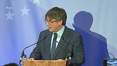 Conferència de premsa sencera de Carles Puigdemont a Brussel·les sobre les condicions per negociar una investidura