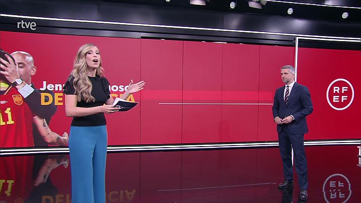 Telediario 2 - Jenni Hermoso presenta una denuncia contra Luis Rubiales por el beso no consentido en la final del Mundial