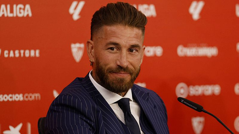 Sergio Ramos, presentado en Sevilla: "Ojalá gane un título con mi equipo del alma" -- Ver ahora en RTVE Play