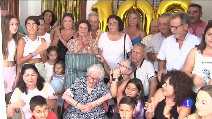 Catalina cumple 108 años en Conil