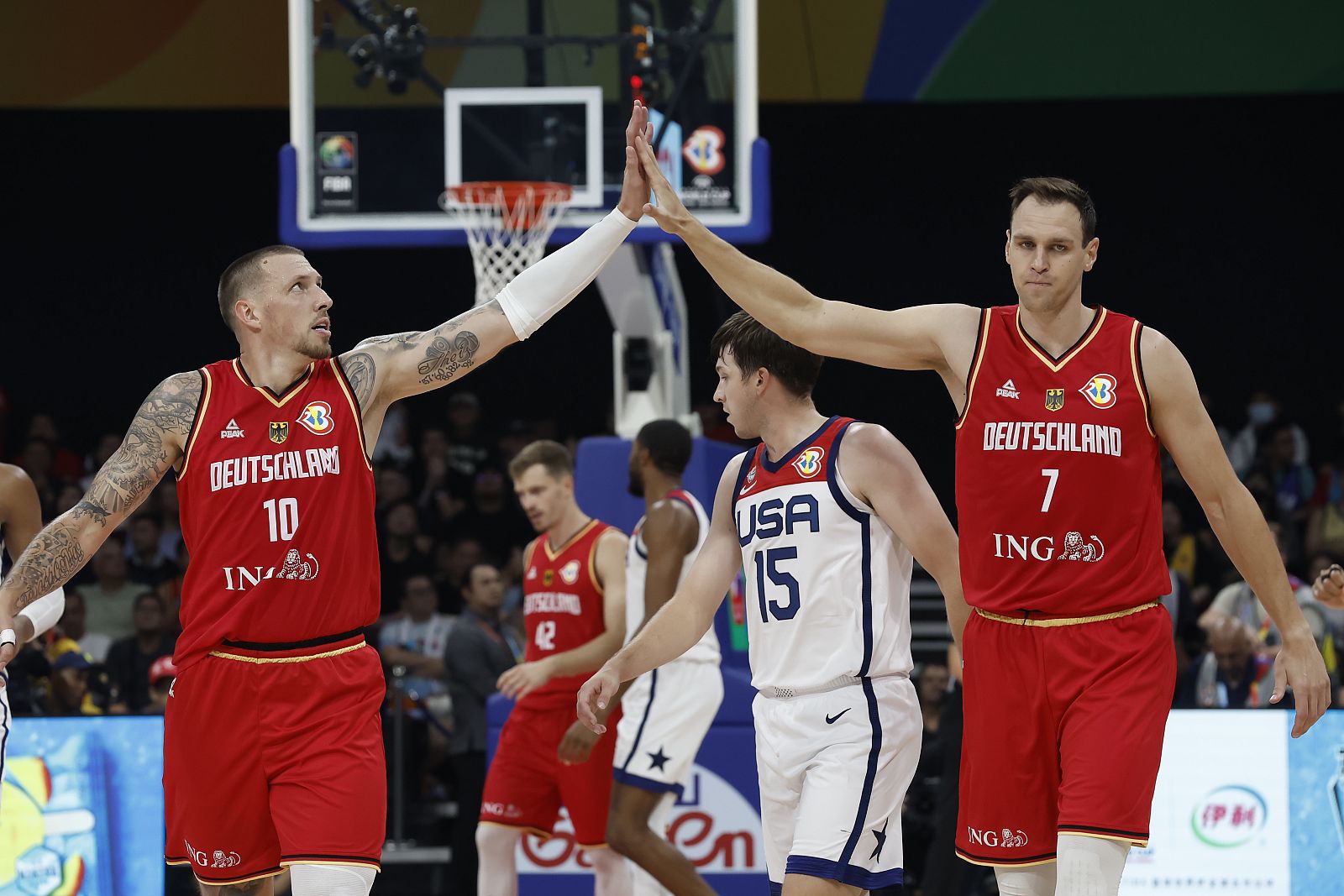 Alemania - Estados Unidos. Resumen de la semifinal del Mundial de baloncesto 2023.