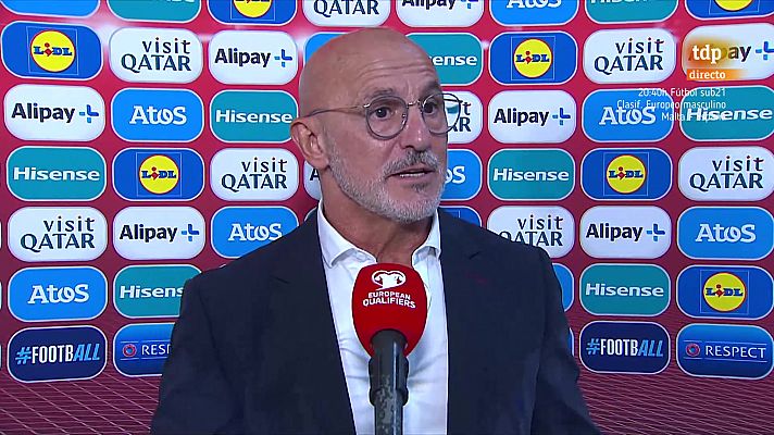 Luis de la Fuente: "Me siento fuerte por el apoyo de los jugadores"