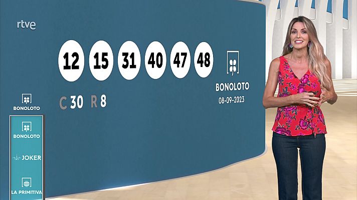 Loterías - Sorteo de la Bonoloto y Euromillones del 08/09/2023
