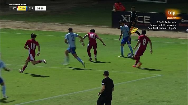 Fútbol - España golea a Malta en su primer partido de clasificación para la Eurocopa sub-21