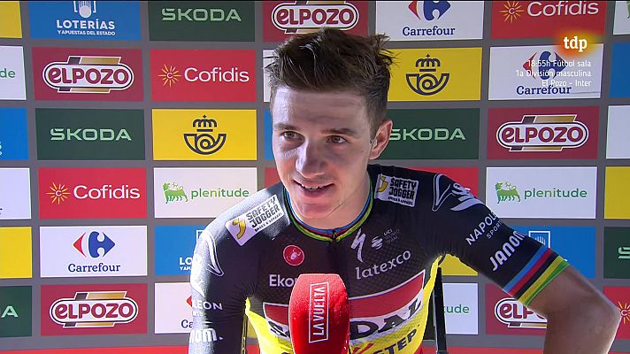 Vuelta 2023 | Evenepoel: "Esta segunda victoria de etapa es muy bonita; ayer me costó dormir"