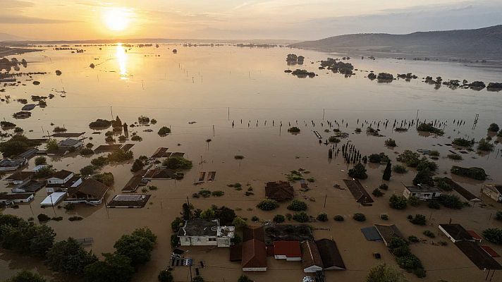 Grecia acumula desastres por el paso de la tormenta 'Daniel'