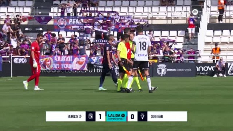 Burgos - Eibar: resumen del partido, 5ª jornada. Ver en RTVE Play