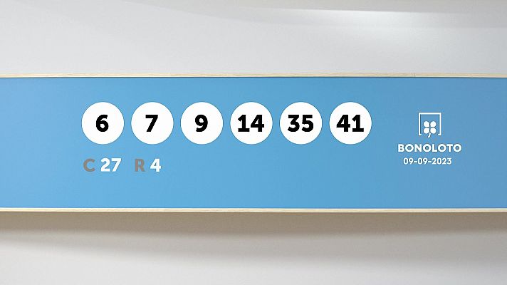 SELAE - Sorteo de la Lotería Bonoloto del 09/09/2023