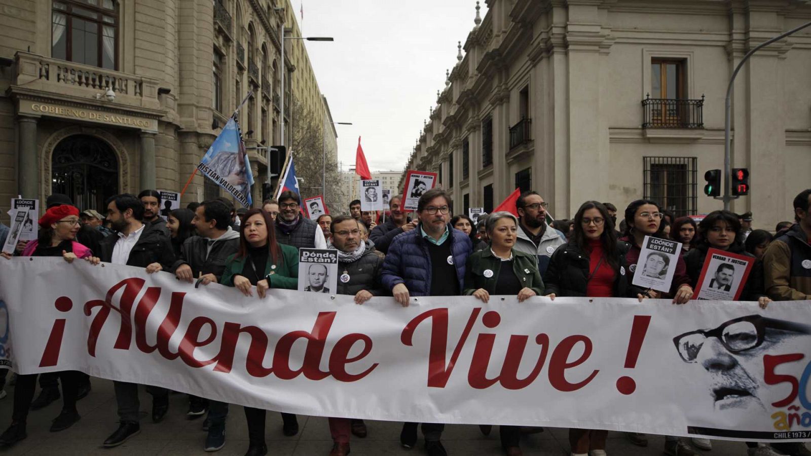 Chile: Los disturbios no frenan la marcha en memoria a las víctimas de la dictadura