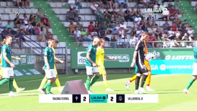 Racing de Ferrol - Villareal B: resumen del partido, 5ª jornada. Ver en RTVE Play
