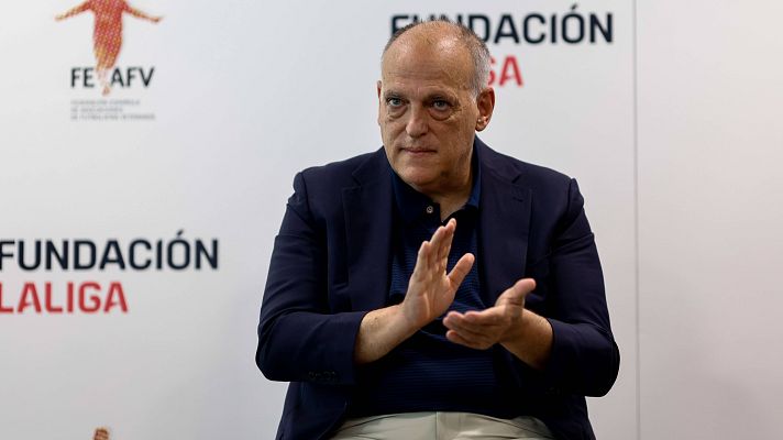 Fútbol - Tebas: "No es normal hacer una orgía después de una jornada de trabajo"