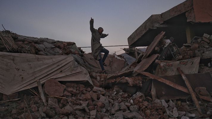 Telediario 2 - El terremoto de Marruecos se llevó por delante multitud de edificios de material pobre y poco resistente