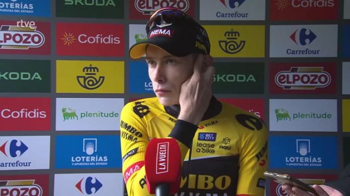 La Vuelta 2023 | Vingegaard: "El día de hoy era importante por dedicarle el triunfo a Van Hooydonck"