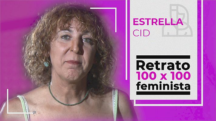 Retrato 100x100 feminista: Estrella Cid