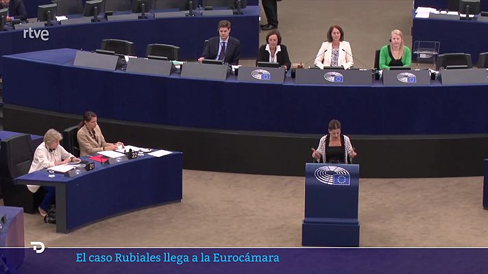 Telediario 1 - La Eurocámara muestra su crítica casi unánime al caso Rubiales, con la nota discordante de Vox