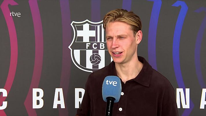 Frenkie de Jong, en RTVE: "Creo que Lamine Yamal tiene el techo muy alto"