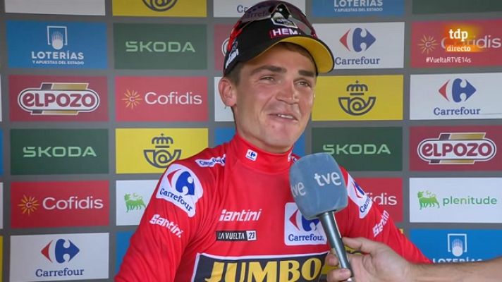 El Rodillo - Vuelta | Sepp Kuss da las gracias a sus compañeros de Jumbo