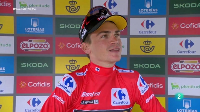 La Vuelta 2023 | Sepp Kuss, "tranquilo" antes de la última etapa dura:  "Tenemos un equipo de máquinas" -- Ver ahora