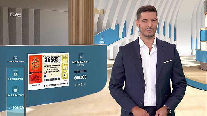 Sorteo de la Lotería Nacional del 16/09/2023