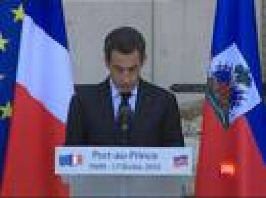 Sarkozy visista Haití