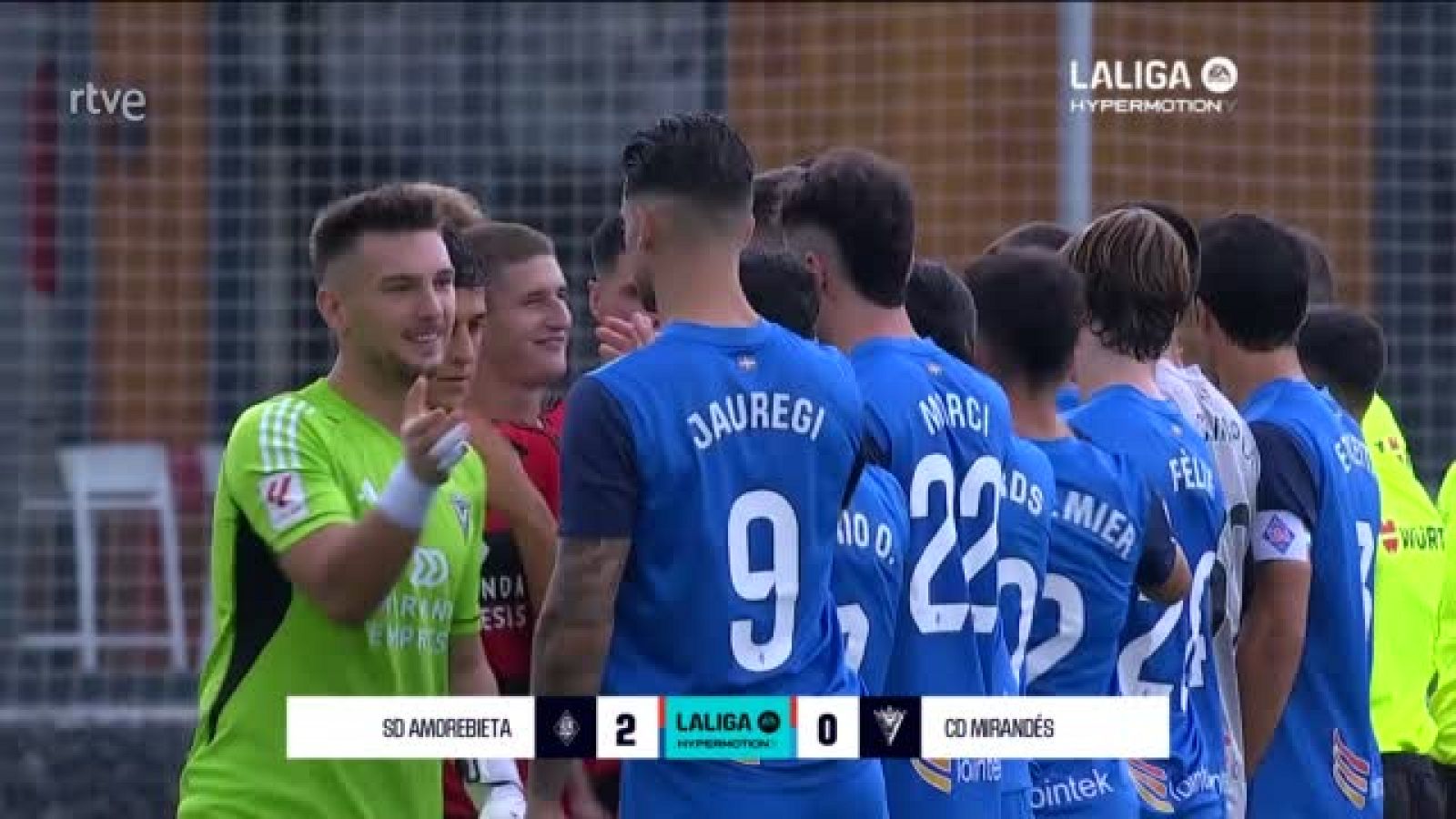 Amorebieta - Mirandés: resumen del partido de la 6ª jornada