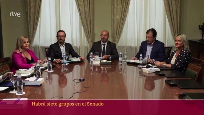 Parlamento - Los siete grupos parlamentarios del Senado