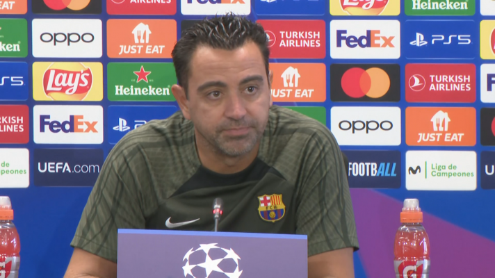 Xavi Hernández: "El objetivo en Champions es pasar de grupo"