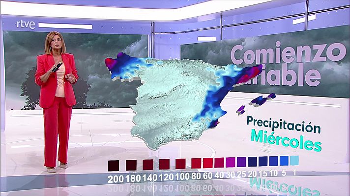 Precipitaciones localmente fuertes de madrugada en la costa de Cataluña            