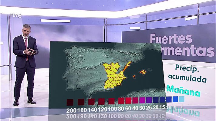 El tiempo - Chubascos y tormentas localmente fuertes por la tarde-noche en el sudeste peninsular