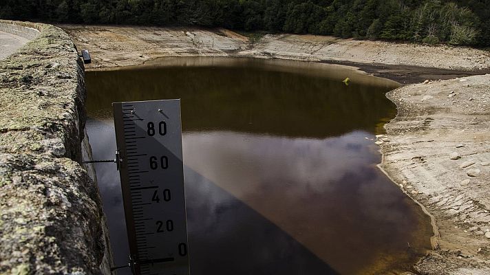 Telediario 2 - Los embalses continúan en niveles bajos pese a las lluvias torrenciales de las últimas semanas