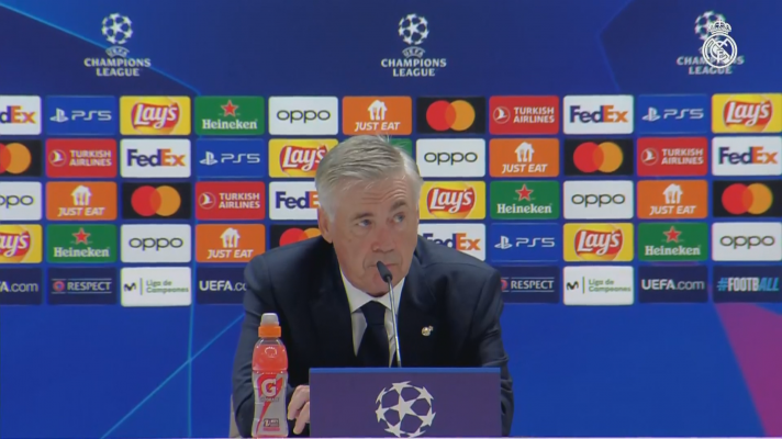 Champions League - Carlo Ancelotti: "Bellingham tiene cualidades muy importantes. Él estaba ahí para marcar el gol, y no otro"