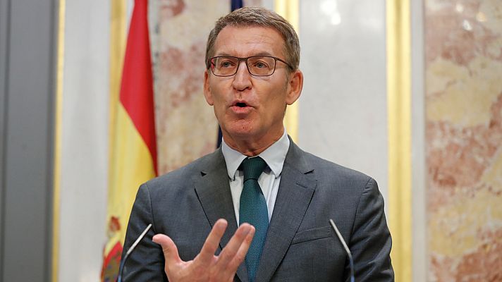Informativo 24h - Feijóo acusa a Sánchez de hablar "abiertamente" de una "amnistía a favor de los que delinquieron contra la Democracia"