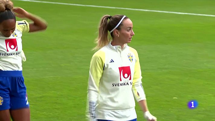 Asllani, jugadora de Suecia, apoya a la selección española: "Es muy importante la lucha que están haciendo"
